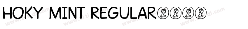 Hoky Mint Regular字体转换
